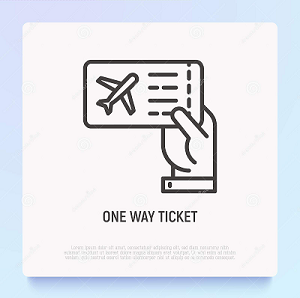 A one way ticket